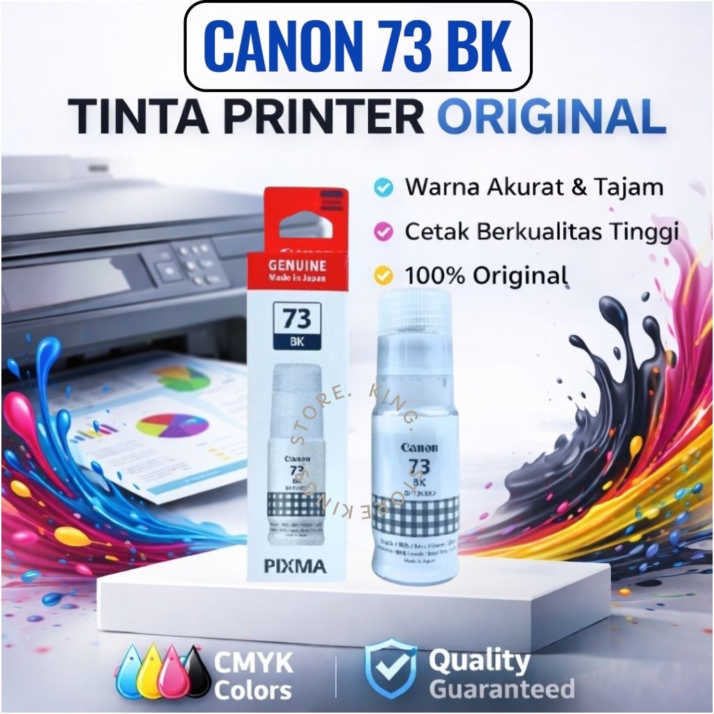 Tinta Printer Canon 73 Warna Tajam Aman Untuk Printer G570 G670