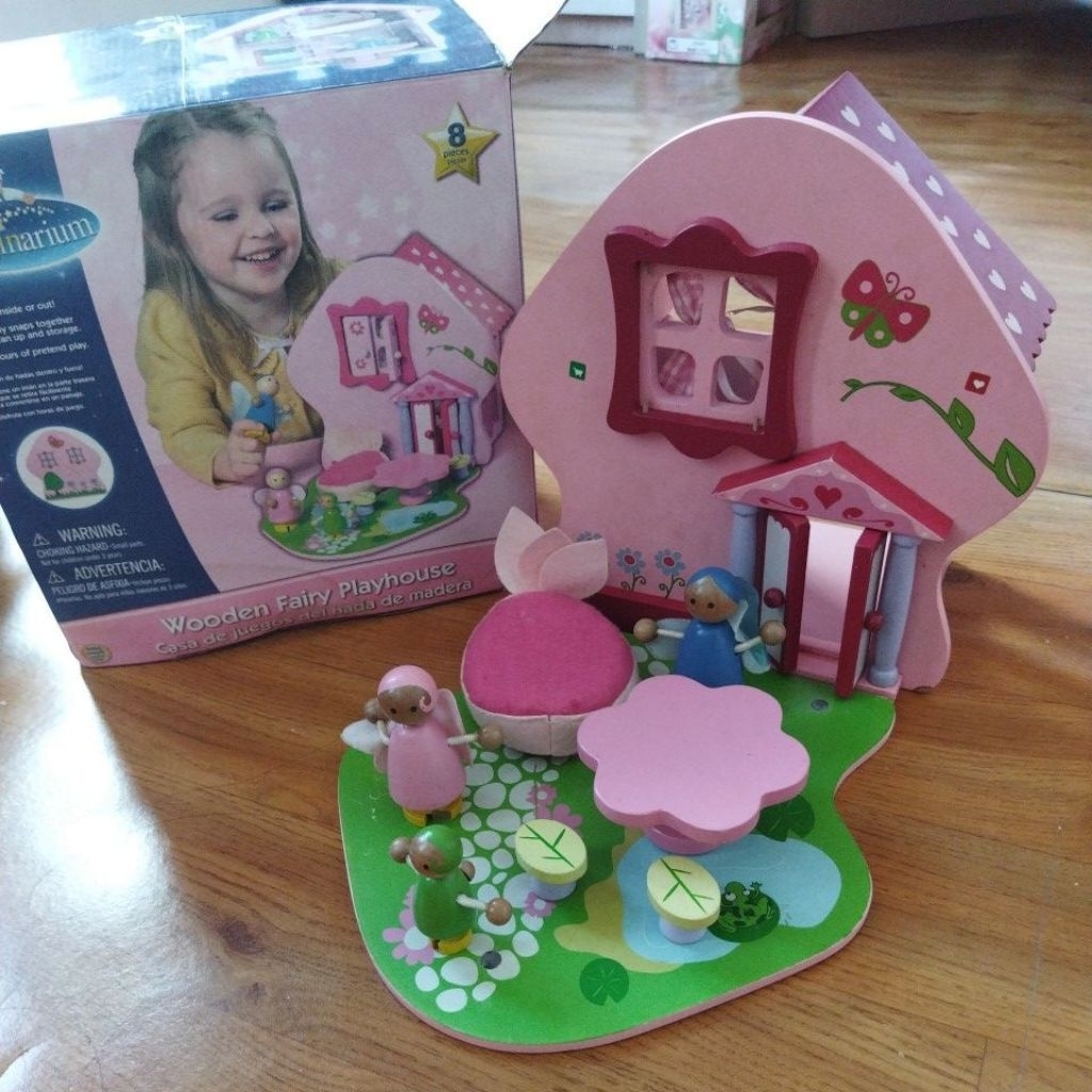 Preloved mainan anak kayu wooden toys Fairy playhouse