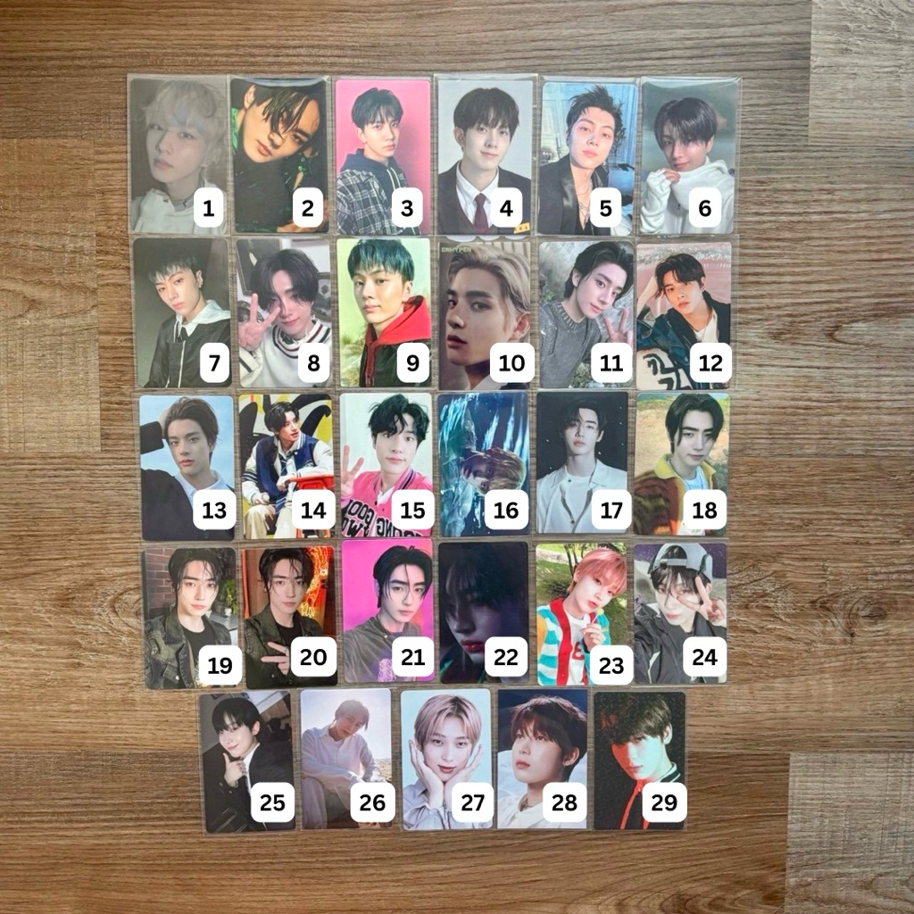 (READY STOCK) pc photocard poca enhypen enha official jungwon heeseung jake jay sunghoon sunoo ni-ki