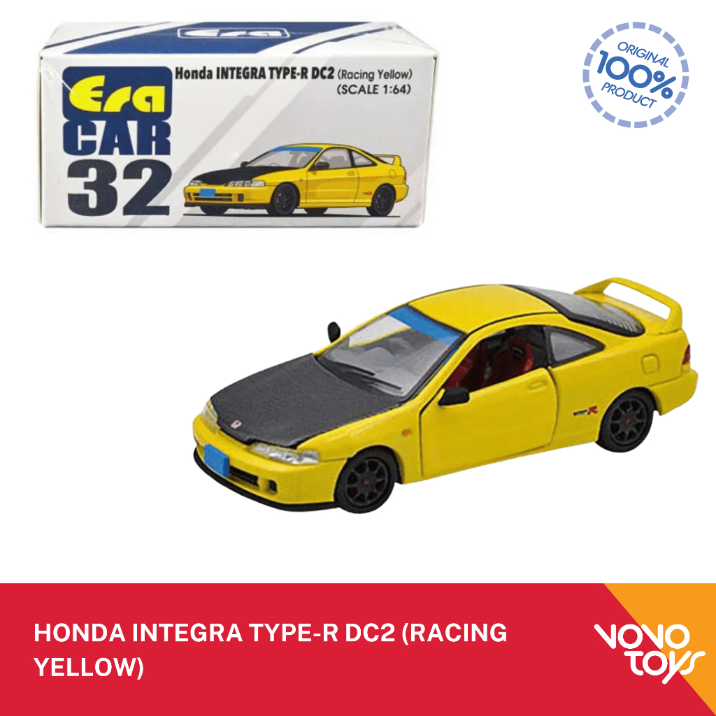 Era Car Diecast 32 Honda Integra Type-R DC2 (Racing Yellow)