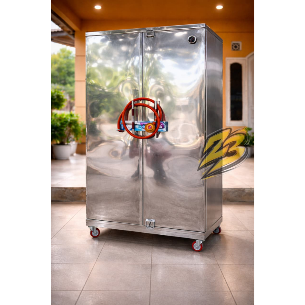 Pengering FoodTray / Ompreng MBG Stainless 72 Tray