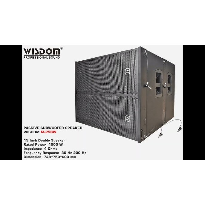 Speaker Wisdom M25BW M25 BW / M 25 BW / M 25BW Subwoofer Pasif Original