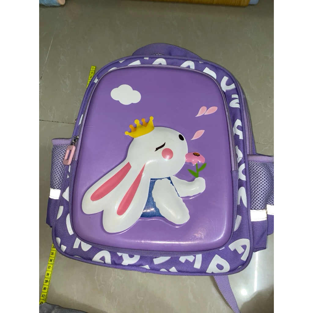 Preloved - Tas Anak Sekolah Ungu Kelinci