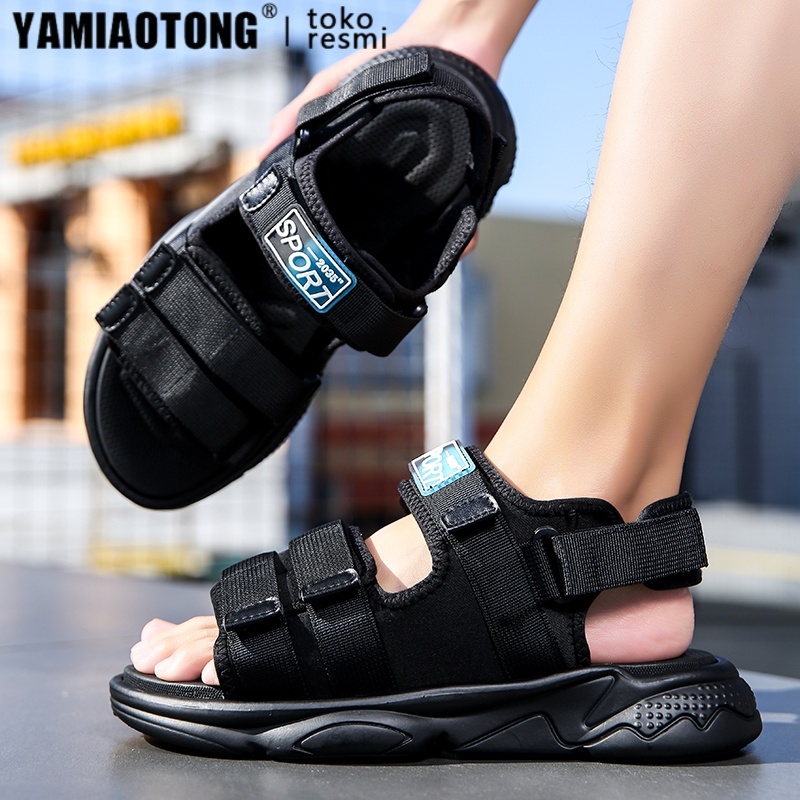 YAMIAOTONG-Sandal pria casual Anti slip Sandal gunung pria Sendal cowo crocs pria