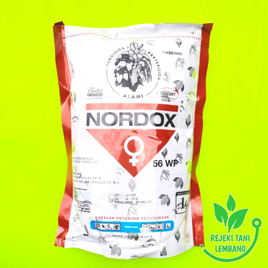 FUNGISIDA BAKTERISIDA NORDOX ISI 1 KG PENGENDALI PENYAKIT BUSUK TANAMAN
