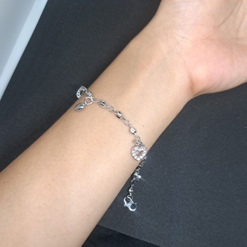 Gelang Serut Wanita Zirkon RUKA Desain Sederhana Elegan
