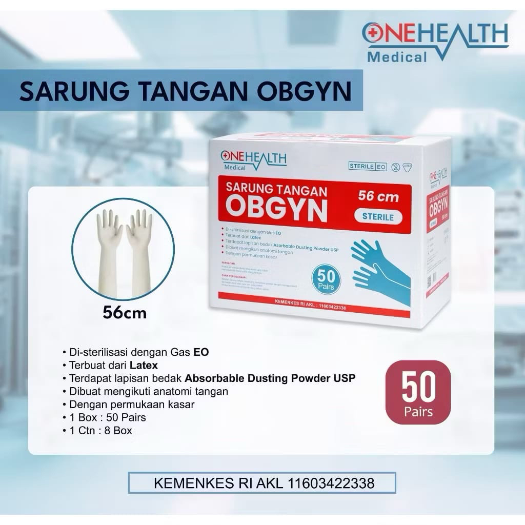 Handscoon Sarung tangan Gynecolog / Handscoon Obgyn Onehealth