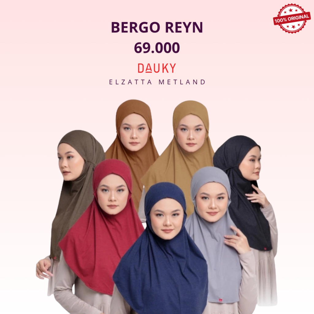 Dauky Bergo Reyn Hijab Instan Terbaru Nonpet bergo Maryam Bahan Kaos