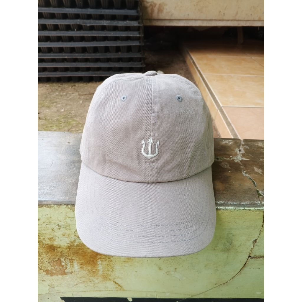 Topi VERUTUM Original Abu Grey Premium Cap Korea Streetwear Unisex