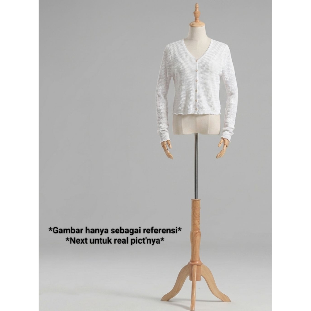 ( Cardi putih minus noda ) Baju sisa import export bukan Preloved.