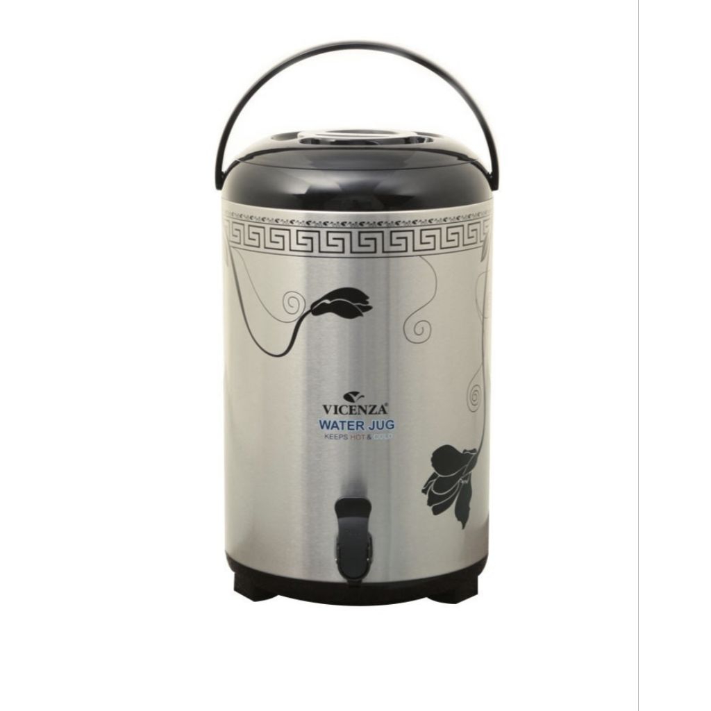 VICENZA Water Jug 13.8L VM1400WJ LILY, wadah saji air hangat dingin (jaga suhu) tempat penyimpanan a