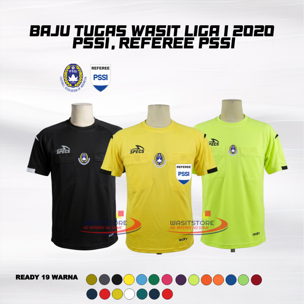 BAJU TUGAS WASIT  LIGA 1 2020/ 2021 (PSSI_REFEREE PSSI )