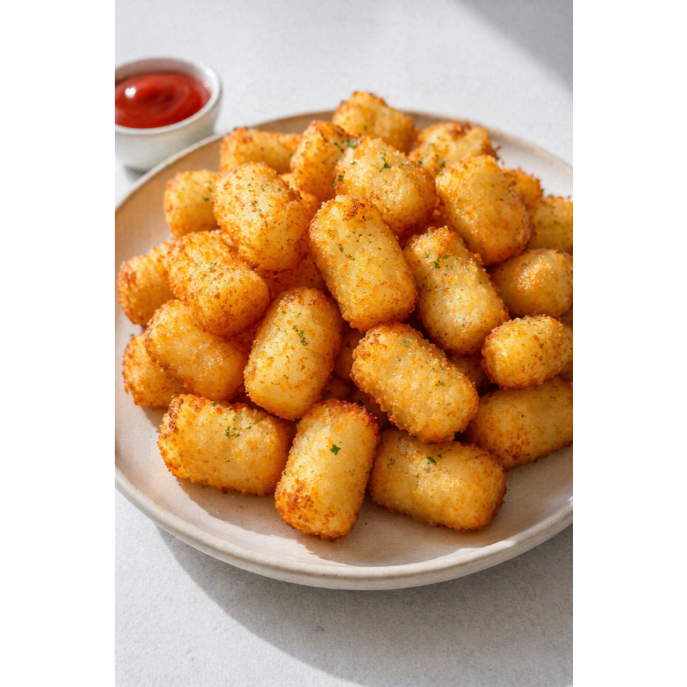 Hashbrown Crunchies (Pom-Pom) 2.5kg Kentang Goreng Mini Crispy – Renyah, Gurih, Bikin Nagih