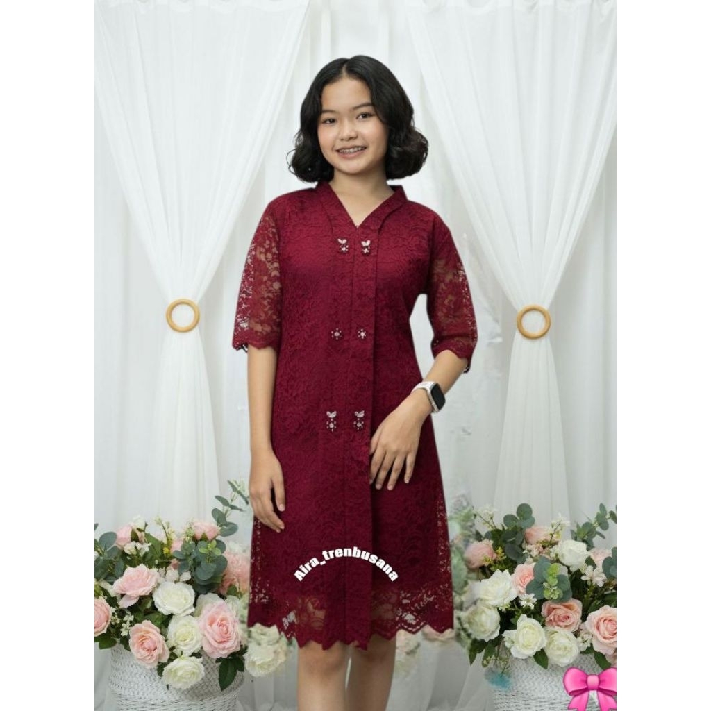 Dress/Gaun Pesta/Natal Kartini Anak Remaja Tanggung COD