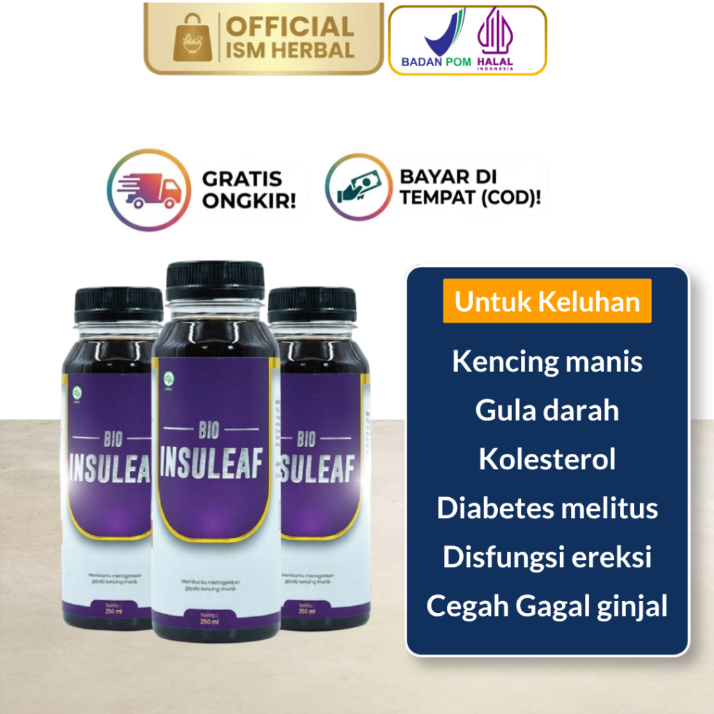 Bio Insuleaf Madu Diabetes Penurun Gula Darah & Kencing Manis 250gr Makassar