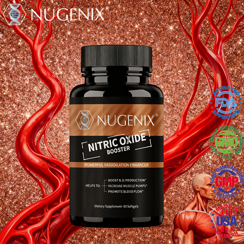 Nugenix Nitric Oxide Booster, Formula Premium untuk Sirkulasi Sehat dan Dukungan Latihan Pria