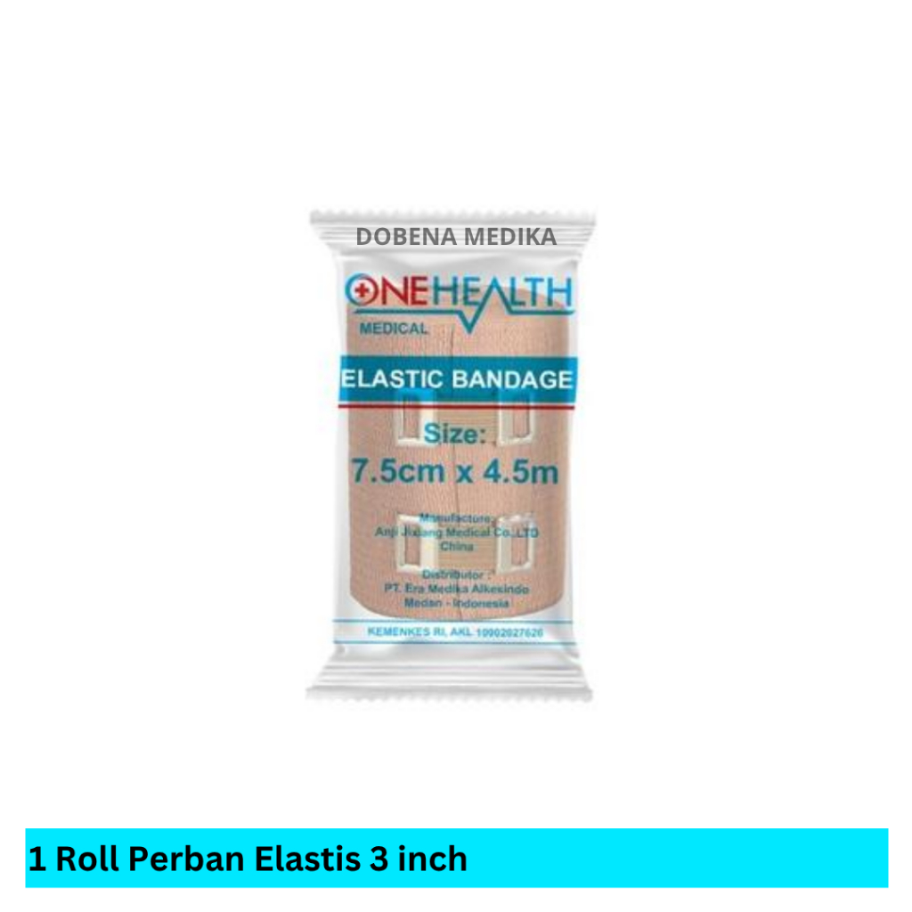 Verban Elastis 3 inch / Perban Elastic Bandage 7,5 cm x 4,5 m / Perban Patah Tulang