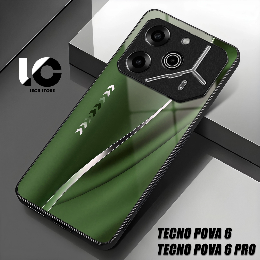 Softcase Hp TENCO POVA 6 Casing TENCO POVA 6 PRO Case Glossy Cassing kaca kilau Pelindung Hp Aksesor