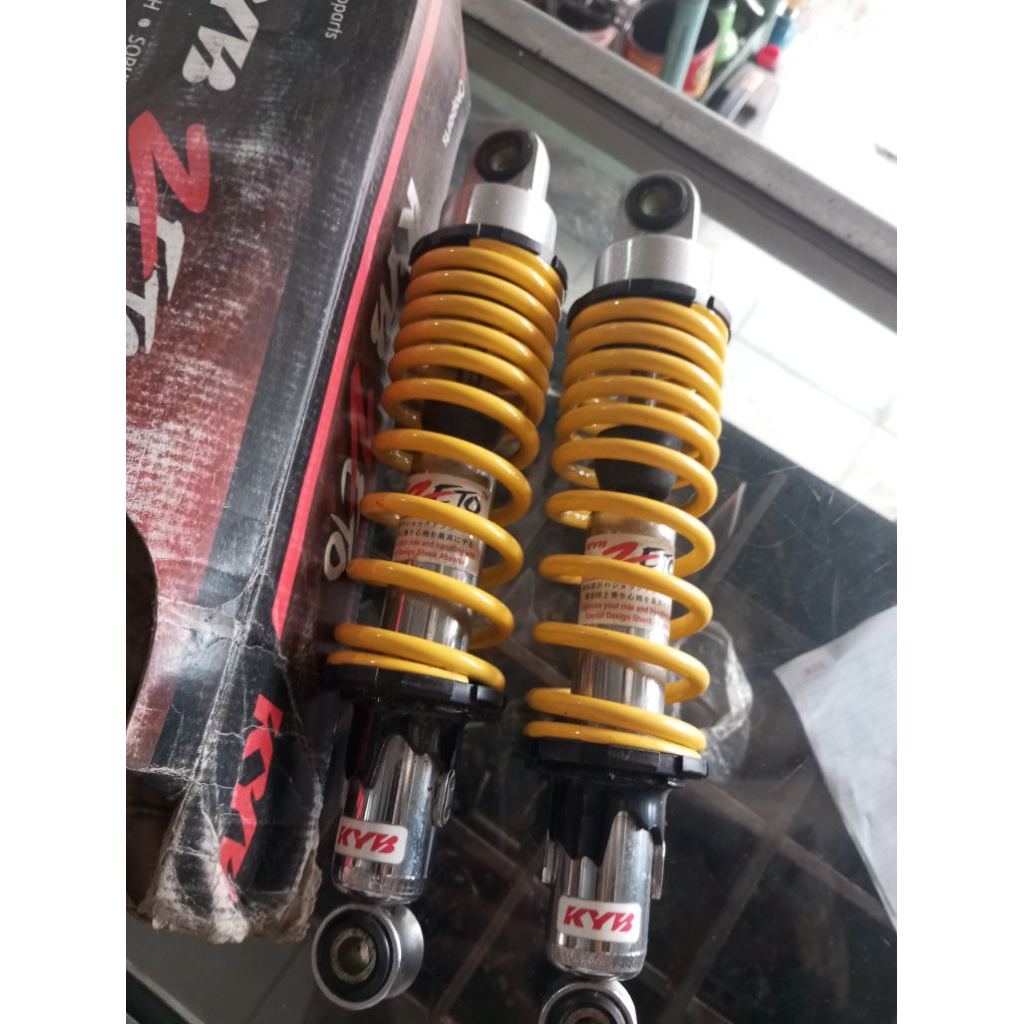 shock belakang KYB kayaba zeto kuning original ukuran 280 untuk F1ZR CRYPTON JUPITER VEGA SIGMA ALFA