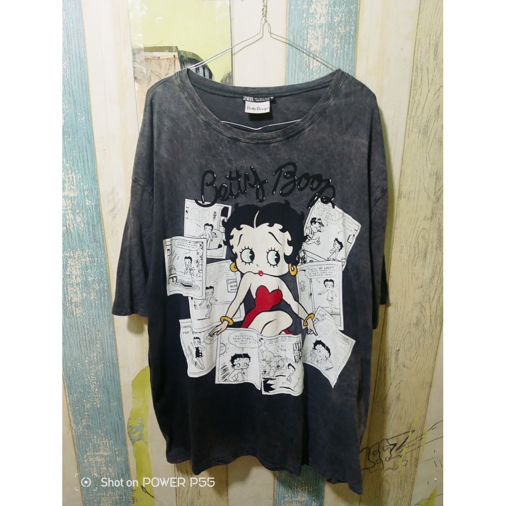kaos Zara x Betty boop