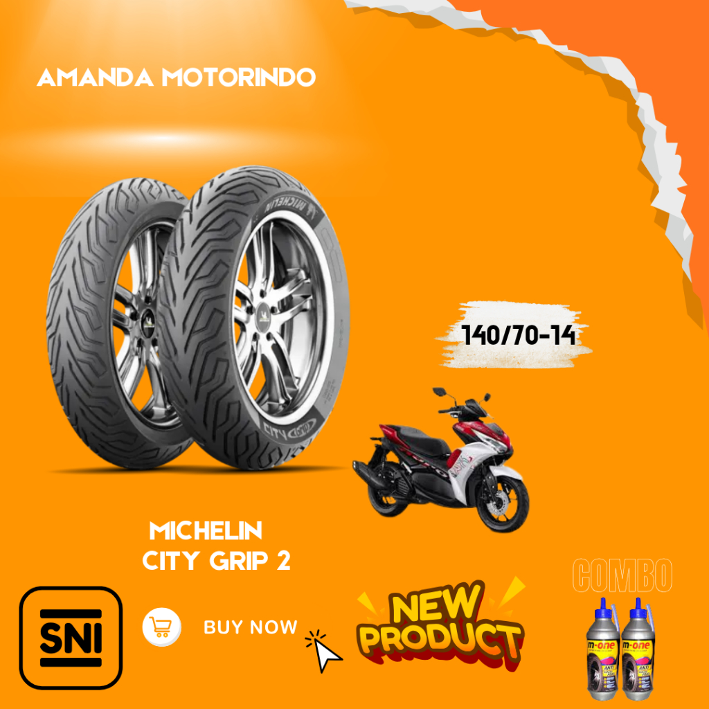 (READY COD) BAN MICHELIN 140/70-14 CITY GRIP 2 R Tubeless Ban Motor FORZA, AEROX 155, XMAX, all seri
