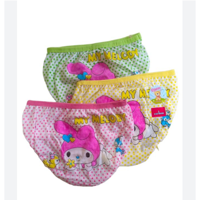 3 6 12 PCS CELANA DALAM ANAK PEREMPUAN ESSEN //alexa S M L XL