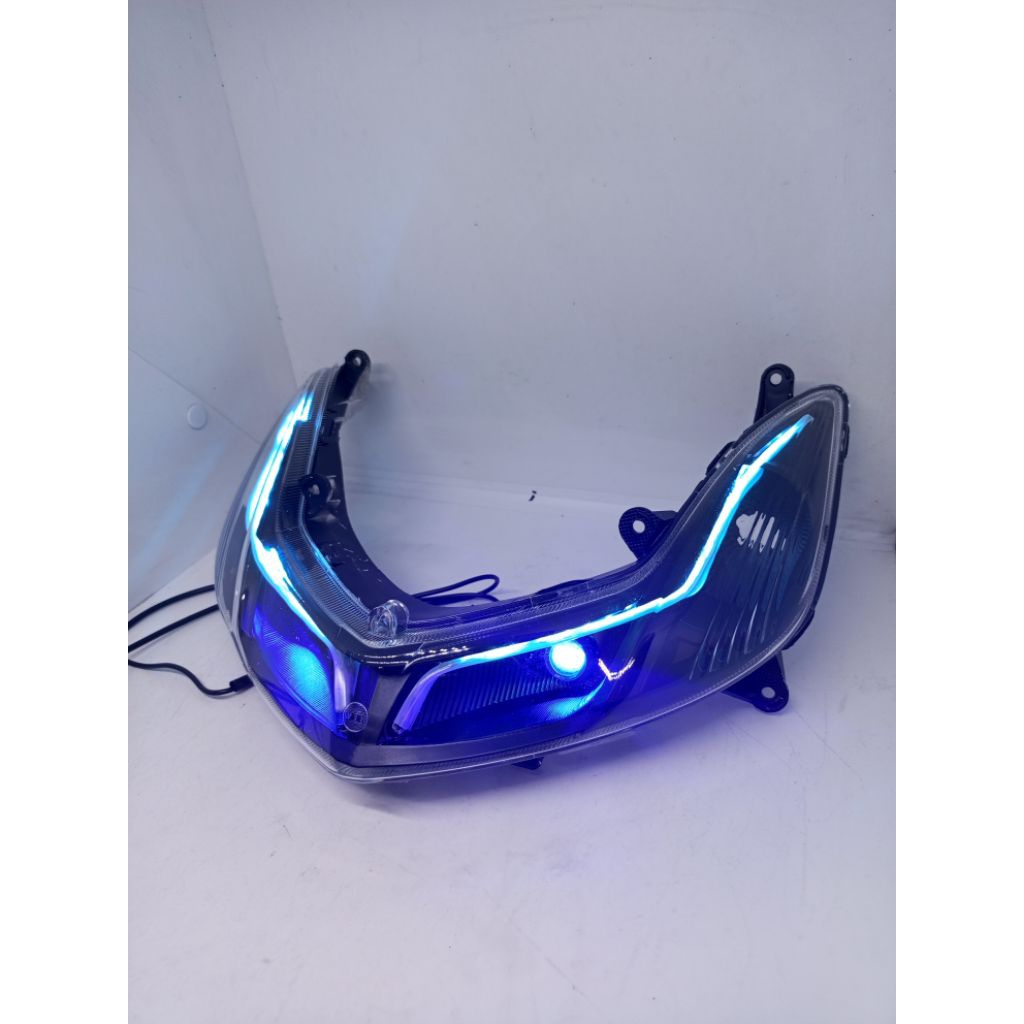 CUSTOM SEIN DEPAN MIO SMILE LAMPU MATA ELANG PLUS ALIS RUNING