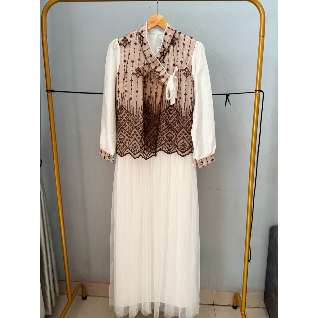 Gamis rompi brukat