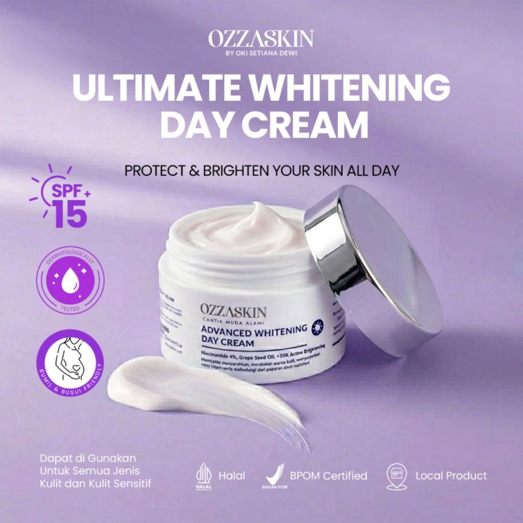 ozzaskin ultimate whitening day cream by OKI Setiana Dewi.