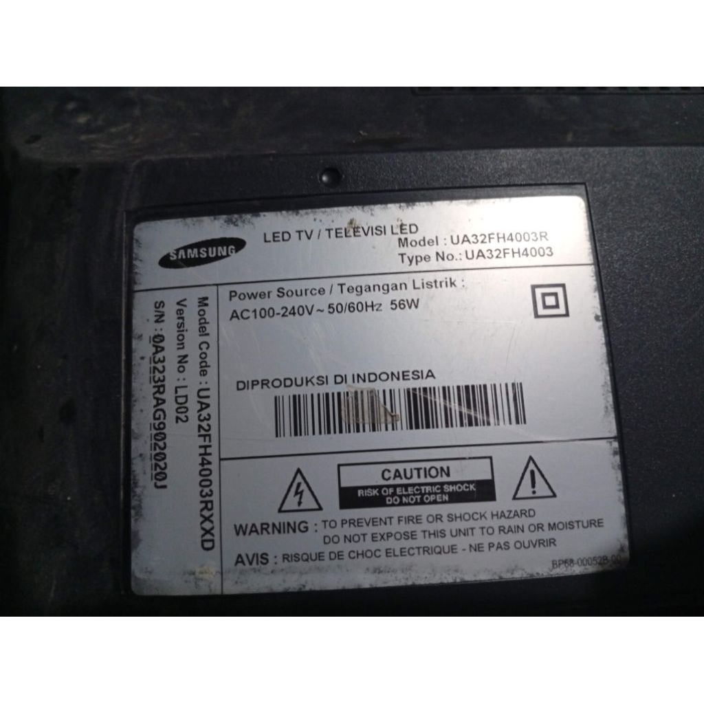 Mainboard UA32FH4003R mesin LED TV Samsung 32 inch