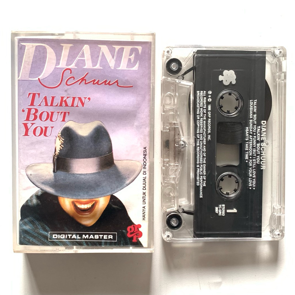 Kaset Pita Diane Schuur - Talkin’ ‘Bout You (1988 GRP RECORDS)