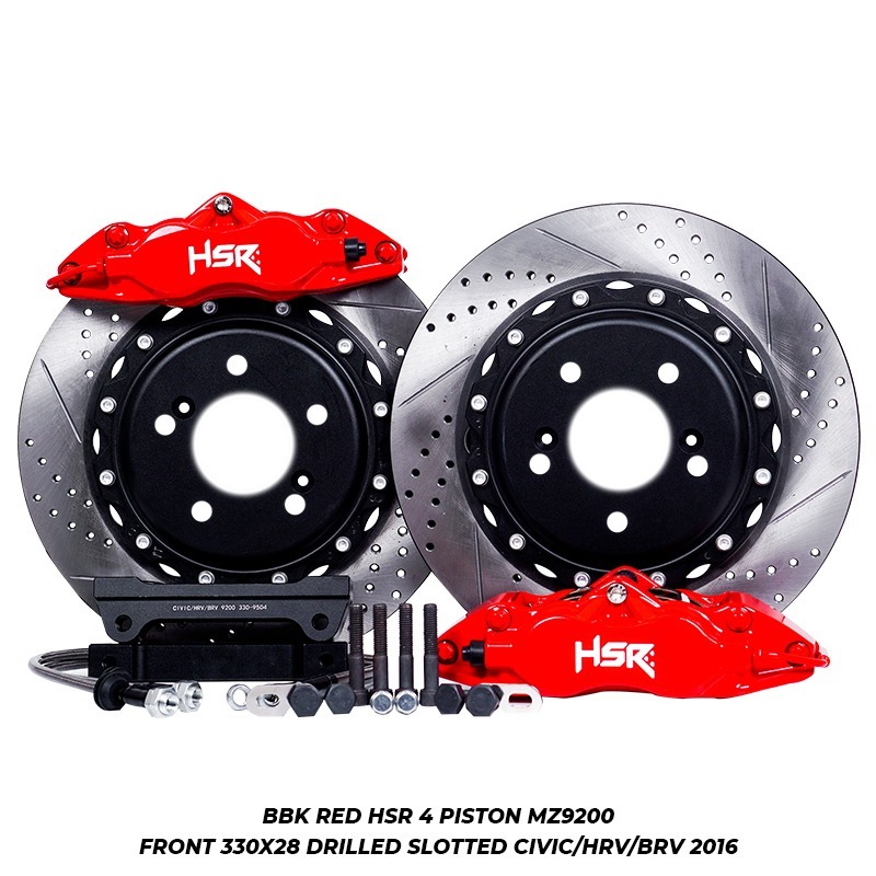 BBK Mobil Honda CRV, Civic, BRV Big Brake Kit Piringan Cakram Rem Racing - Plat Disc - 4 piston 330x