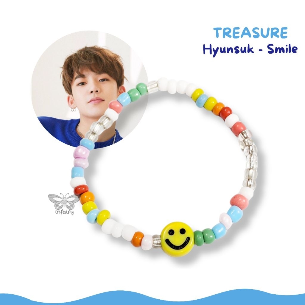 KPOP TREASURE Bracelet Handmade / gelang manik / gelang monte doyoung hyunsuk jihoon haruto yoshi