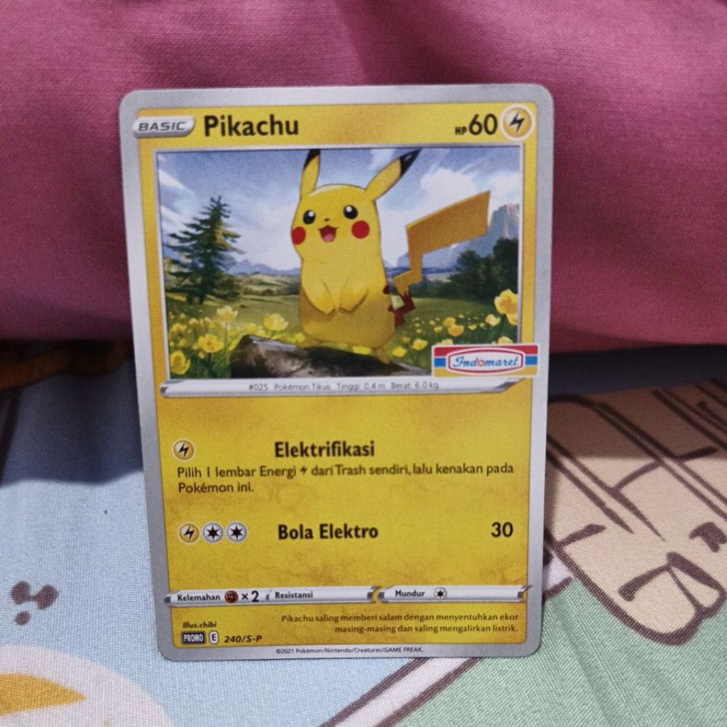 [ORI] KARTU PROMO PIKACHU (INDOMARET)