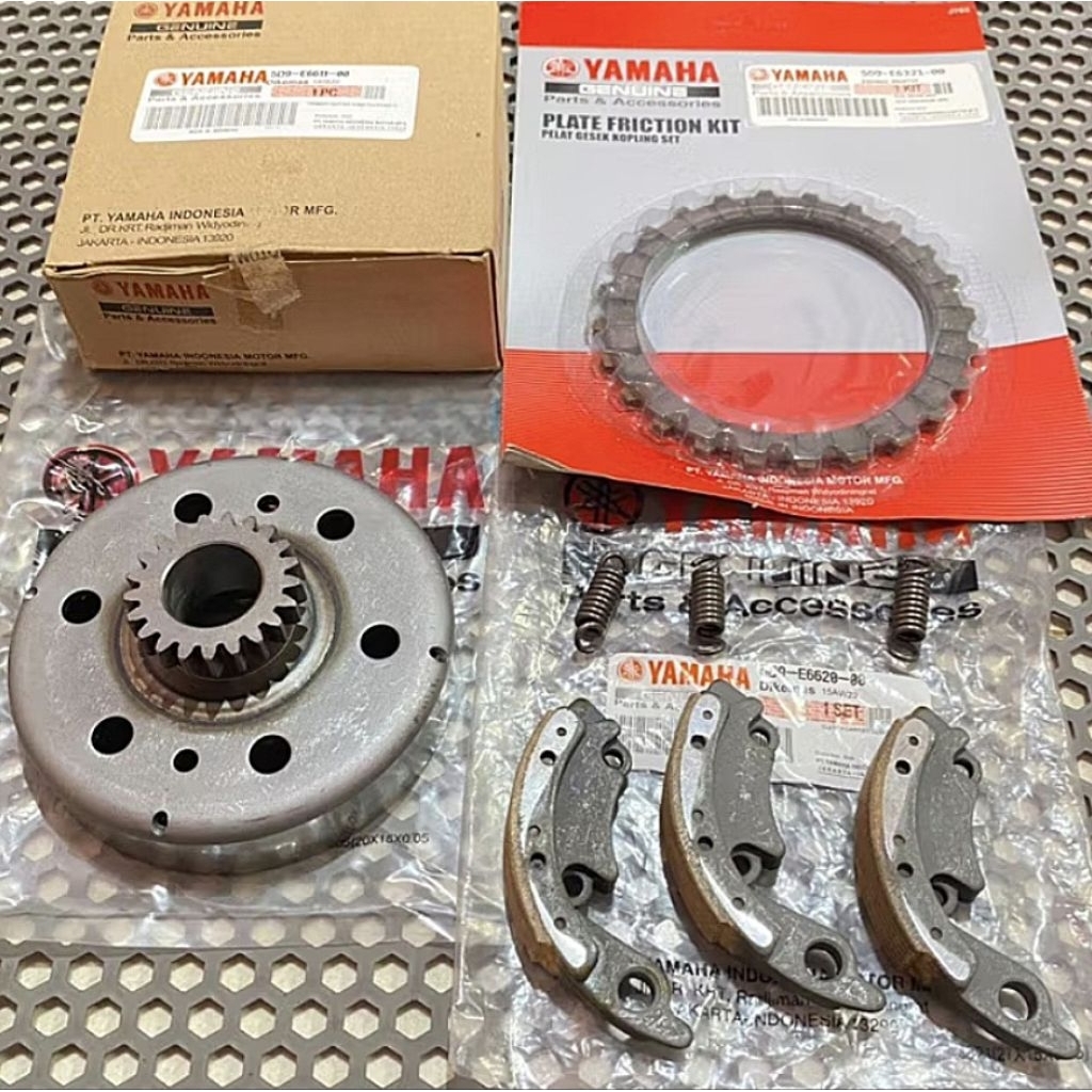 Mangkok Kopling 21T+Kampas Ganda Only Yamaha Vega ZR Jupiter Z Robot Jupiter Z New ORI (Bonus Kampas