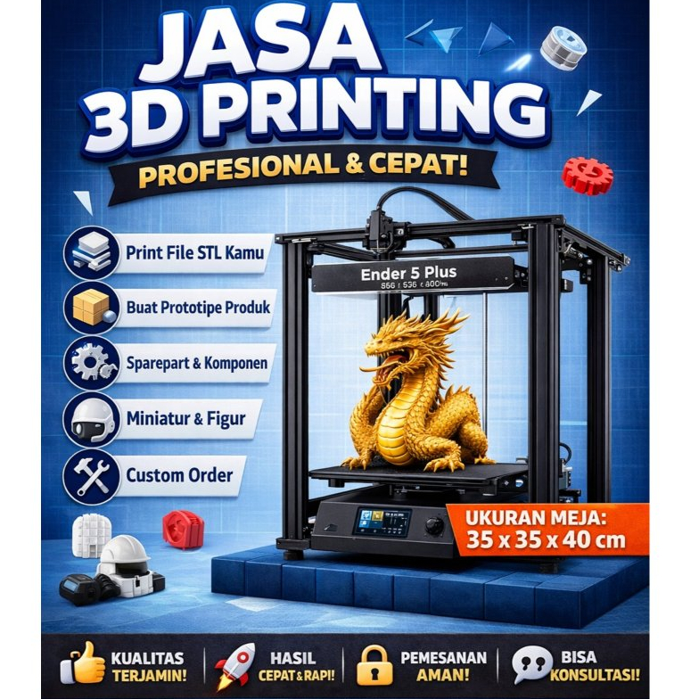 Jasa 3d print print PLA