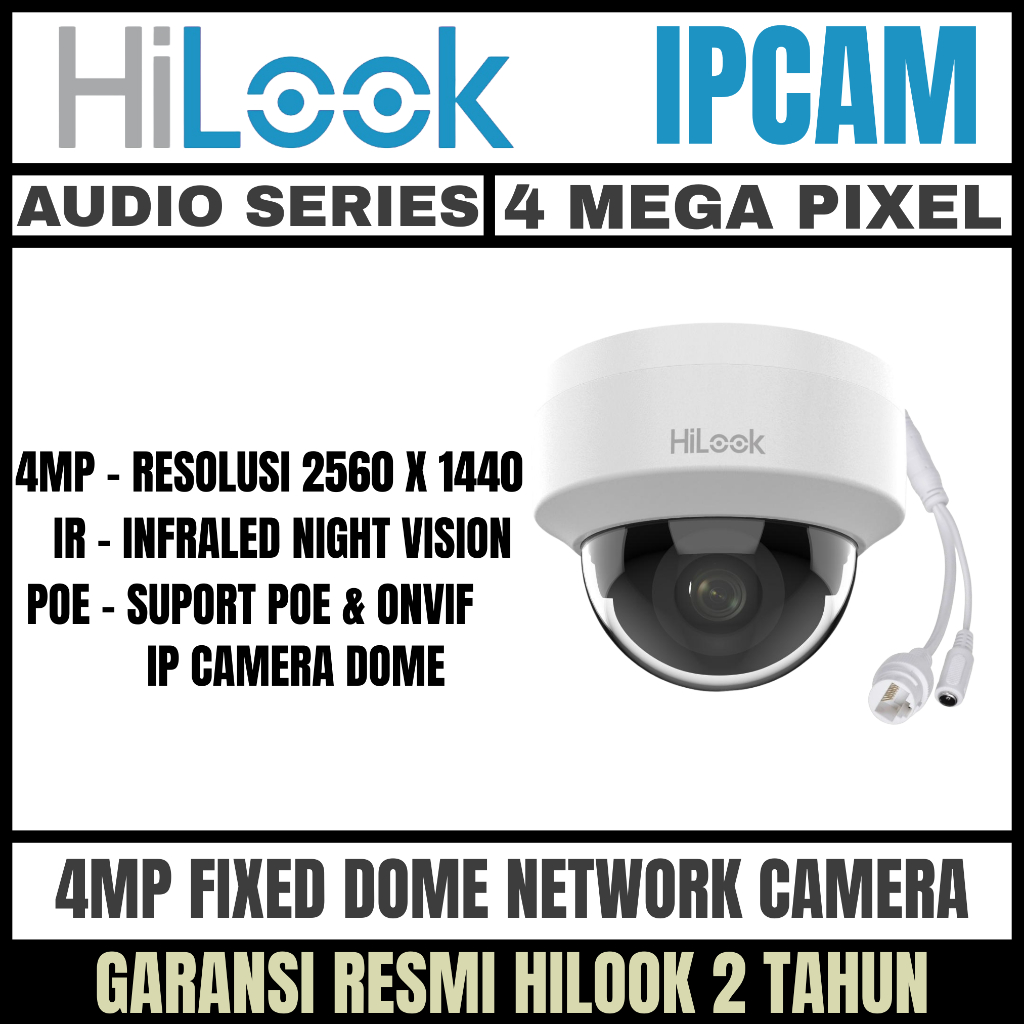 hilook ip camera cctv 4mp audio indoor outdoor kamera cctv