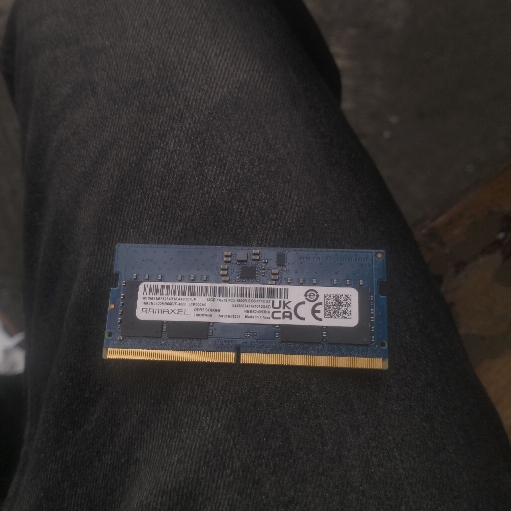 RAM 12GB DDR 5 4800 SODIM LAPTOP