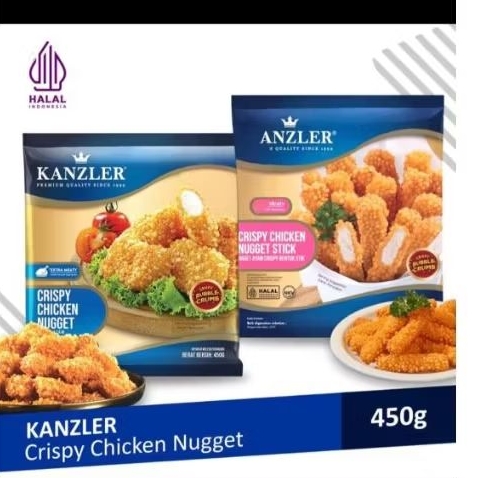 Nugget Ayam Kanzler Crispy 450 Gram dengan Crumb Berbuih, Lebih Garing