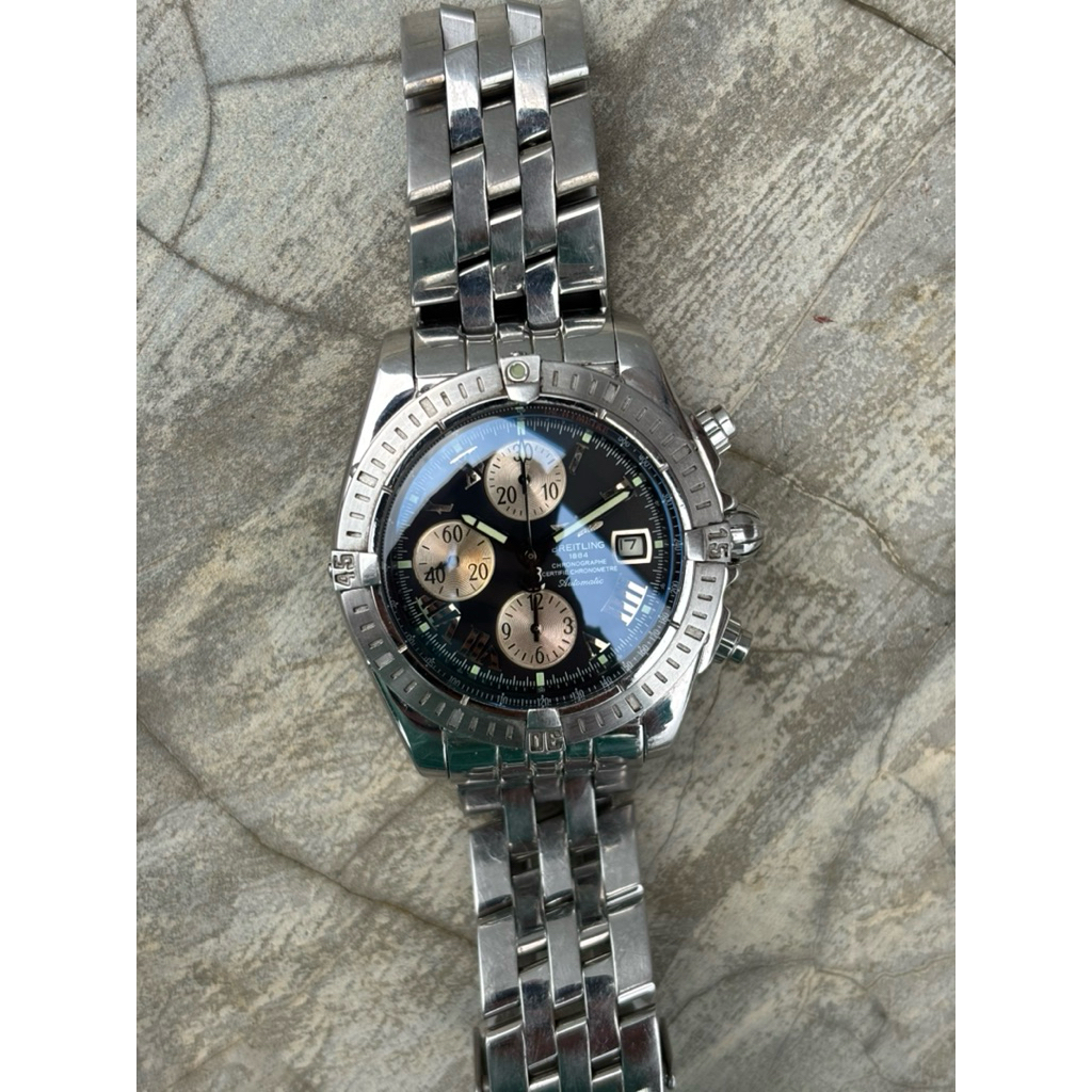 Jam tangan Brietling pria automatic 7750 movement