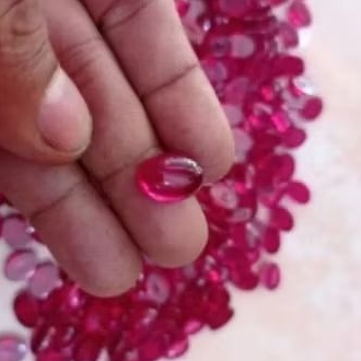 batu akik merah Siem asli keras 9 shm 14x10 mm