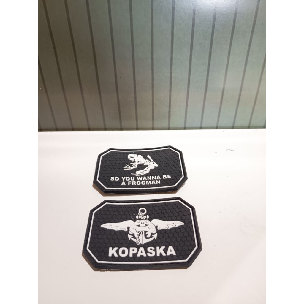 patch rubber emblem karet KOPASKA/FROGMAN
