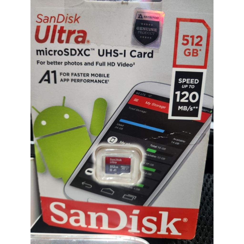 SANDISK ULTRA MICRO SDXC 512 GB ORIGINAL ASTRINDO
