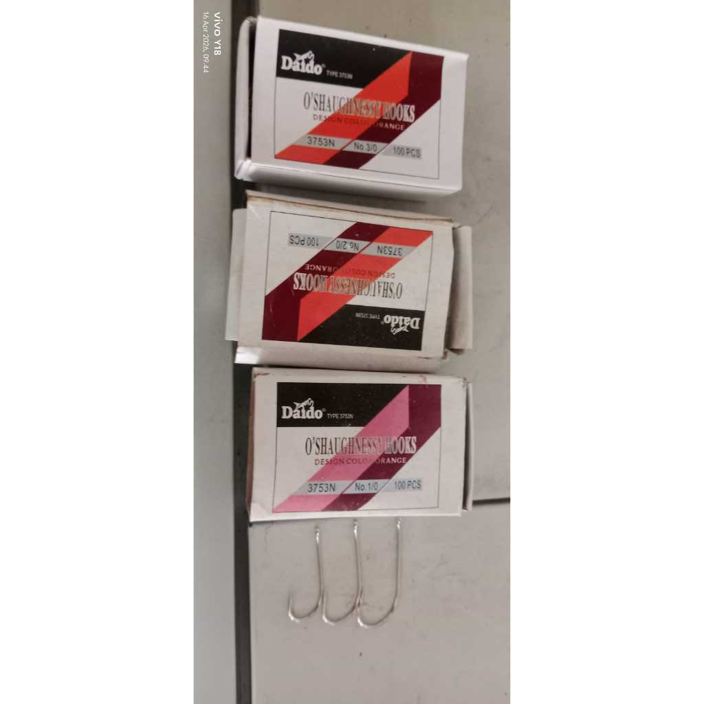 Kail Pancing Daido 3753 N O'Shaughnessy Hook Kotakan