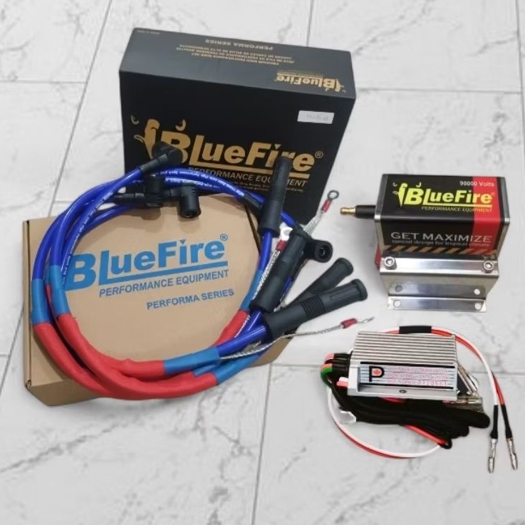 Paket Kabel Busi Bluefire Grounding 4 Core Suzuki Jimny Koil Bluefire 90.000 Volt Suzuki Jimny CDI P