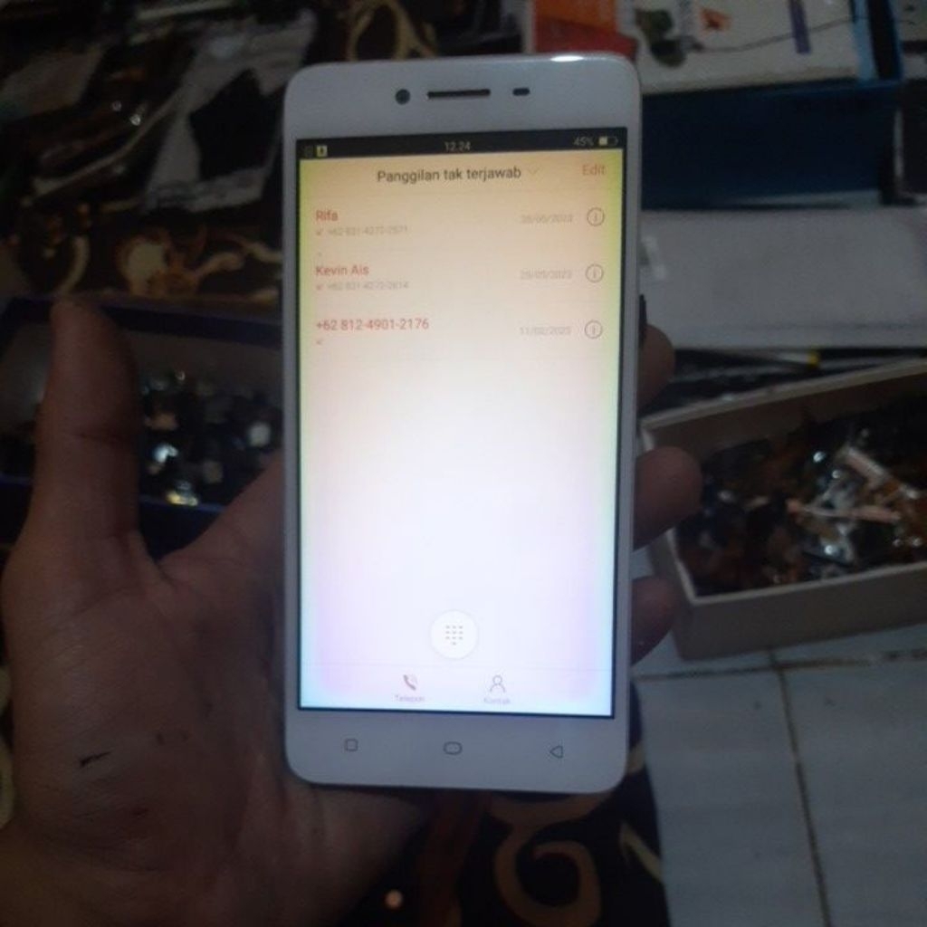 Hp Oppo a37 Ram 2/16 Minus Pinggiran shadow lcd Ori masih