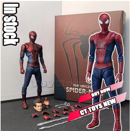 Ct Toys Mafex 185 Spiderman Miles Morales 2099 Figurine Anak Unisex Boxed