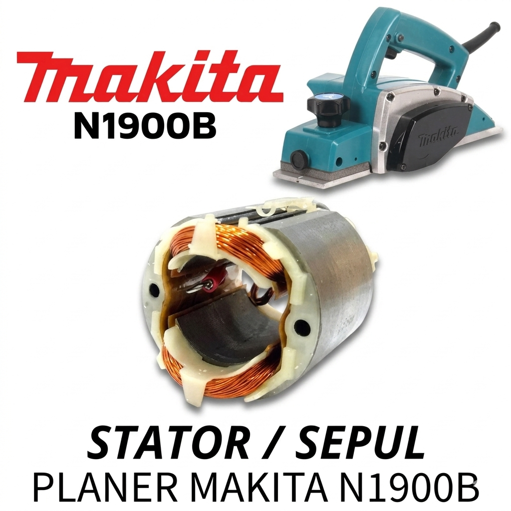 ORIGINAL N1900B STATOR SEPUL MESIN SERUT PLANER MAKITA JEPANG ORIGINAL N 1900 B