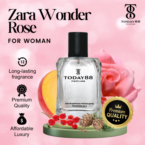 Zara Wonder Rose Premium - Parfum Wanita Today88 Inspired