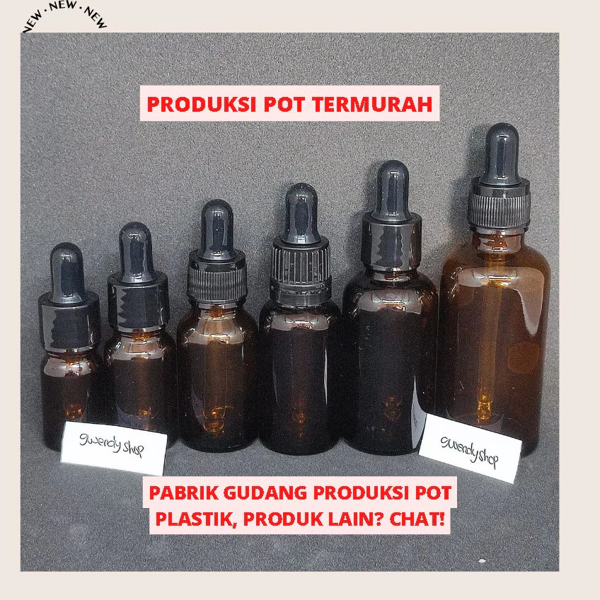 [TERMURAH] Botol Pipet 30ML Botol Pipet 30 ml Botol Pipet Kaca 5ml Botol Serum Kaca 30ml Botol Serum